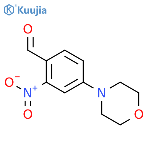Benzaldehyde, 4-(4-morpholinyl)-2-nitro- structure
