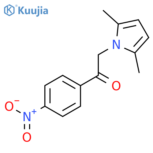 ETHANONE, 2-(2,5-DIMETHYL-1H-PYRROL-1-YL)-1-(4-NITROPHENYL)- structure