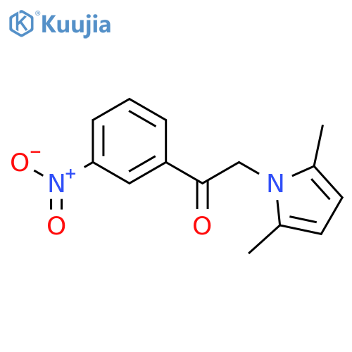 Ethanone, 2-(2,5-dimethyl-1H-pyrrol-1-yl)-1-(3-nitrophenyl)- structure