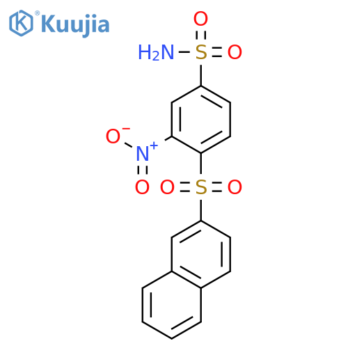 BENZENESULFONAMIDE, 4-(2-NAPHTHALENYLSULFONYL)-3-NITRO- structure