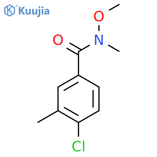 4-chloro-N-methoxy-N,3-dimethylbenzamide structure
