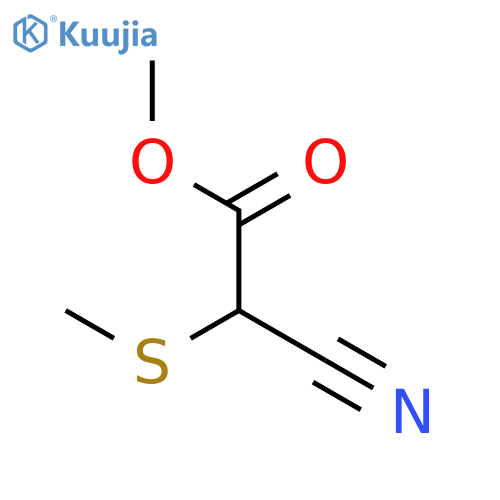Acetic acid, cyano(methylthio)-, methyl ester structure