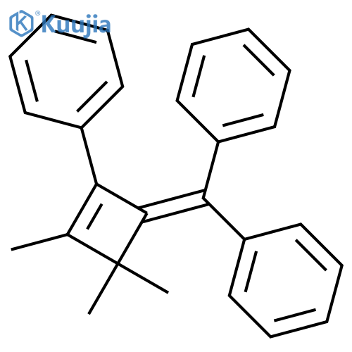 BENZENE, [4-(DIPHENYLMETHYLENE)-2,3,3-TRIMETHYL-1-CYCLOBUTEN-1-YL]- structure