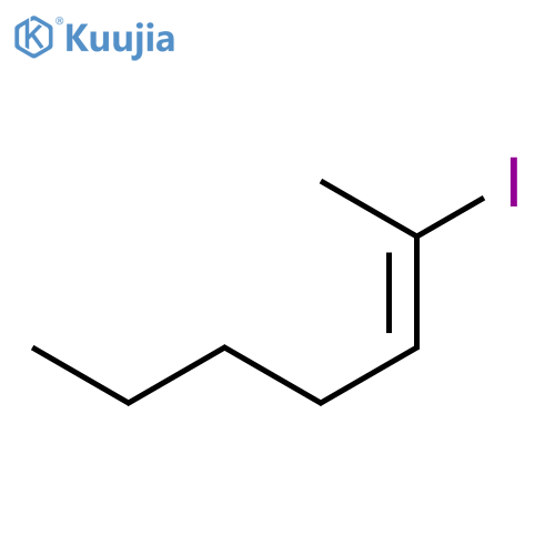 2-HEPTENE, 2-IODO-, (E)- structure