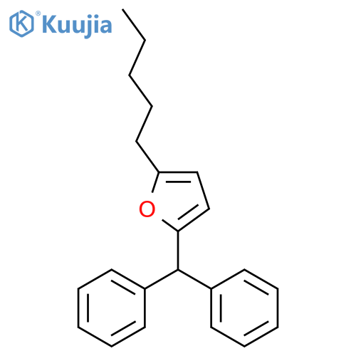 Furan, 2-(diphenylmethyl)-5-pentyl- structure
