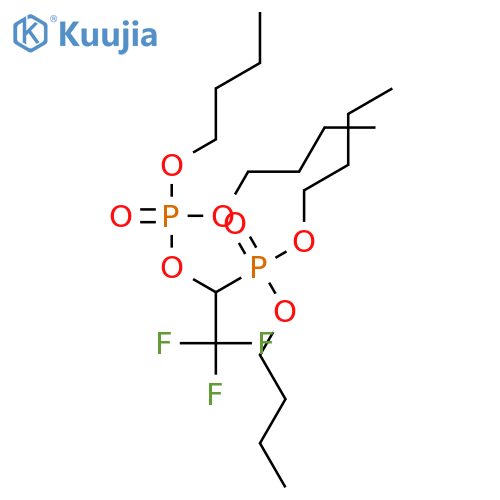 PHOSPHORIC ACID, 1-(DIBUTOXYPHOSPHINYL)-2,2,2-TRIFLUOROETHYL DIBUTYL ESTER structure