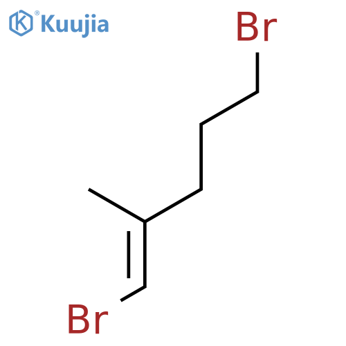 1-PENTENE, 1,5-DIBROMO-2-METHYL-, (E)- structure