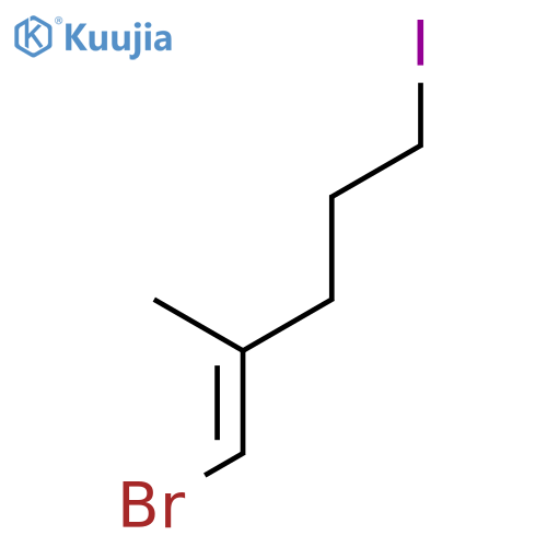 1-PENTENE, 1-BROMO-5-IODO-2-METHYL-, (E)- structure