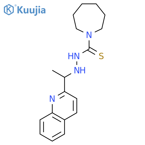 N'-(1-quinolin-2-ylethyl)azepane-1-carbothiohydrazide structure