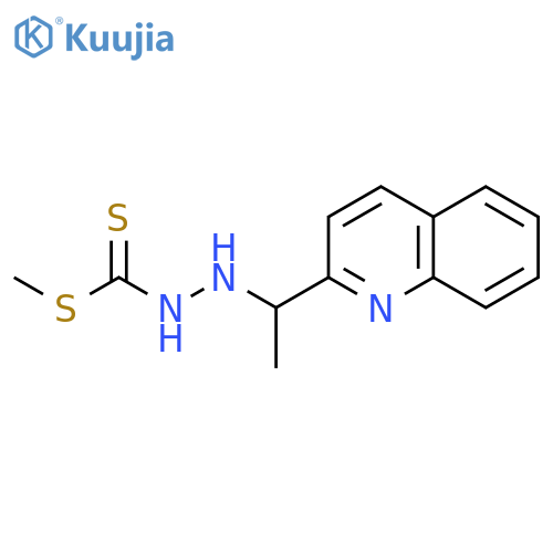 HYDRAZINECARBODITHIOIC ACID, 2-[1-(2-QUINOLINYL)ETHYL]-, METHYL ESTER structure
