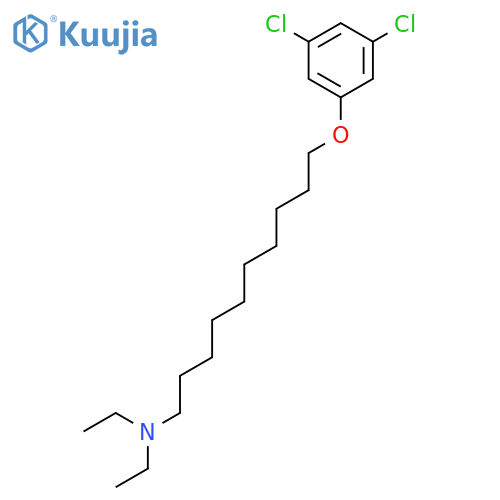 1-DECANAMINE, 10-(3,5-DICHLOROPHENOXY)-N,N-DIETHYL- structure