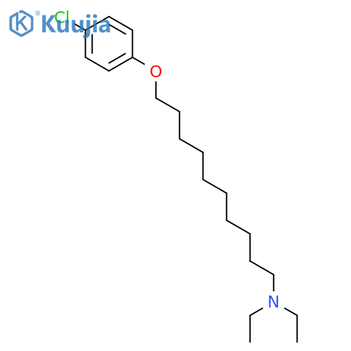 1-DECANAMINE, 10-(4-CHLOROPHENOXY)-N,N-DIETHYL- structure