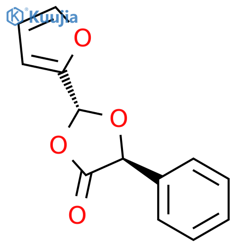 1,3-DIOXOLAN-4-ONE, 2-(2-FURANYL)-5-PHENYL-, (2R-TRANS)- structure