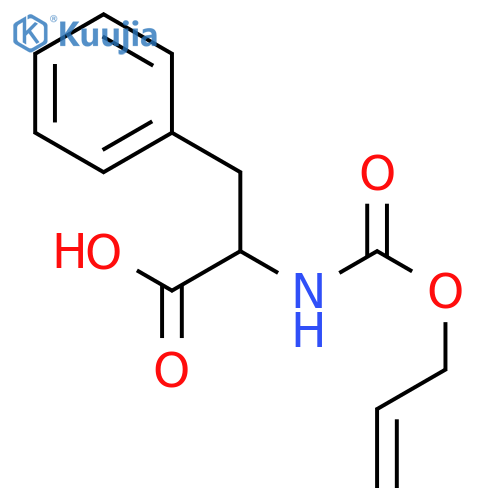 (2S)-3-phenyl-2-{(prop-2-en-1-yloxy)carbonylamino}propanoic acid structure