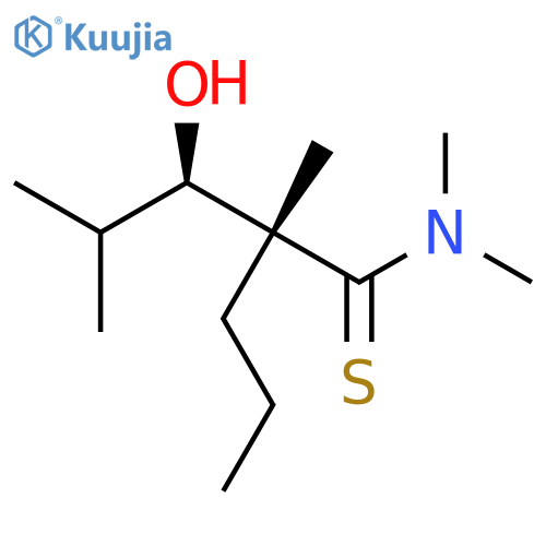 PENTANETHIOAMIDE, 3-HYDROXY-N,N,2,4-TETRAMETHYL-2-PROPYL-, (R*,R*)- structure