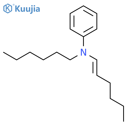 Benzenamine, N-1-hexenyl-N-hexyl- structure