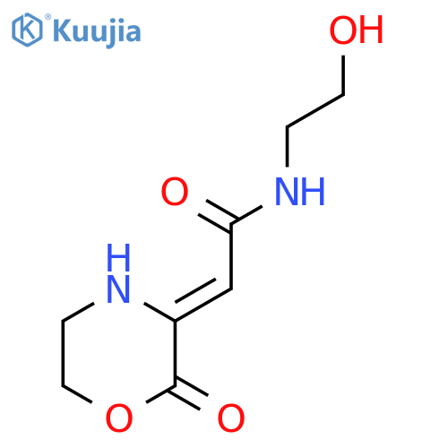 ACETAMIDE, N-(2-HYDROXYETHYL)-2-(2-OXO-3-MORPHOLINYLIDENE)- structure
