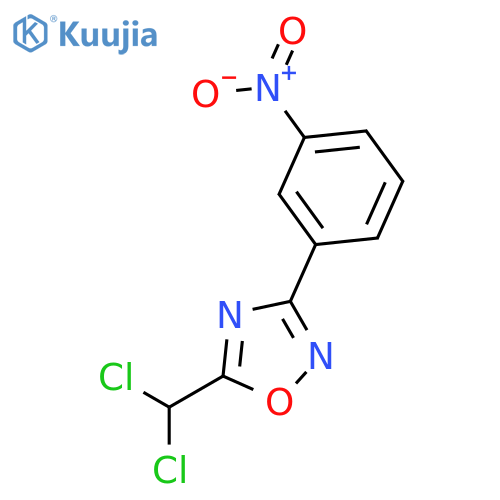 5-(Dichloromethyl)-3-(3-nitrophenyl)-1,2,4-oxadiazole structure