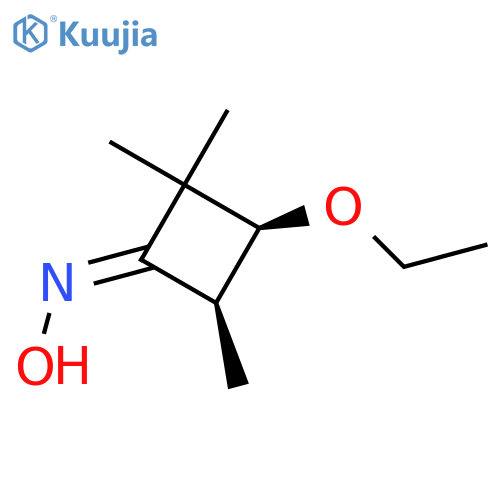 Cyclobutanone, 3-ethoxy-2,2,4-trimethyl-, oxime, cis- structure