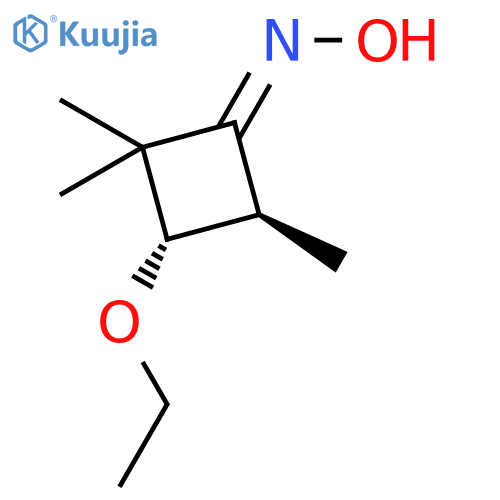 CYCLOBUTANONE, 3-ETHOXY-2,2,4-TRIMETHYL-, OXIME, TRANS- structure