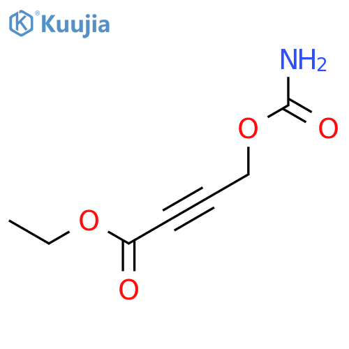 2-BUTYNOIC ACID, 4-[(AMINOCARBONYL)OXY]-, ETHYL ESTER structure