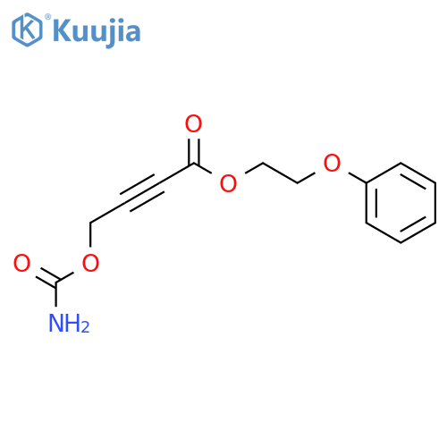 2-BUTYNOIC ACID, 4-[(AMINOCARBONYL)OXY]-, 2-PHENOXYETHYL ESTER structure