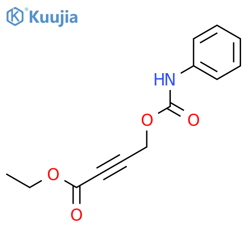 2-BUTYNOIC ACID, 4-[[(PHENYLAMINO)CARBONYL]OXY]-, ETHYL ESTER structure