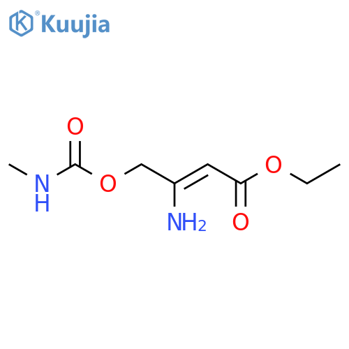 2-BUTENOIC ACID, 3-AMINO-4-[[(METHYLAMINO)CARBONYL]OXY]-, ETHYL ESTER structure