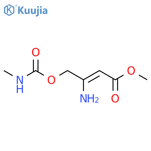 2-Butenoic acid, 3-amino-4-[[(methylamino)carbonyl]oxy]-, methyl ester structure