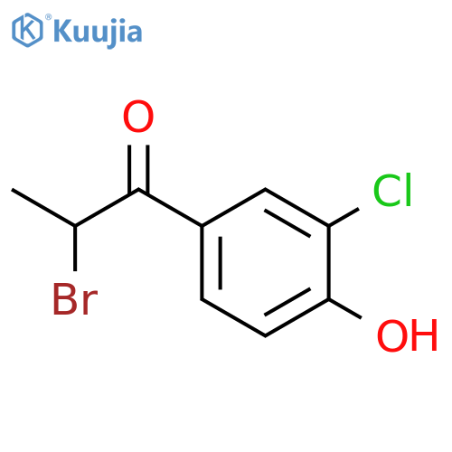 1-PROPANONE, 2-BROMO-1-(3-CHLORO-4-HYDROXYPHENYL)- structure