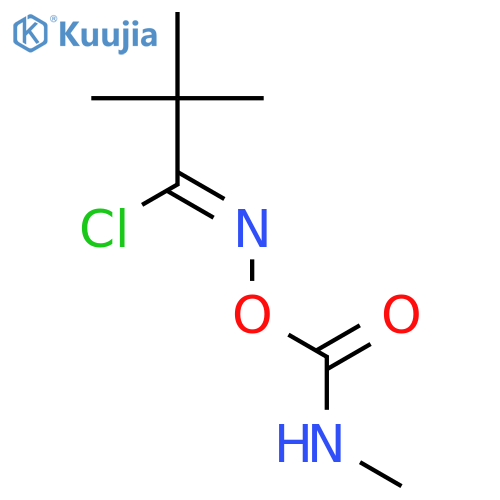Propanimidoyl chloride, 2,2-dimethyl-N-[[(methylamino)carbonyl]oxy]- structure