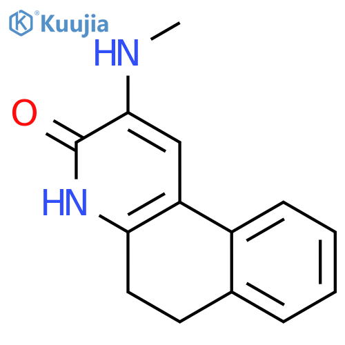 BENZO[F]QUINOLIN-3(4H)-ONE, 5,6-DIHYDRO-2-(METHYLAMINO)- structure