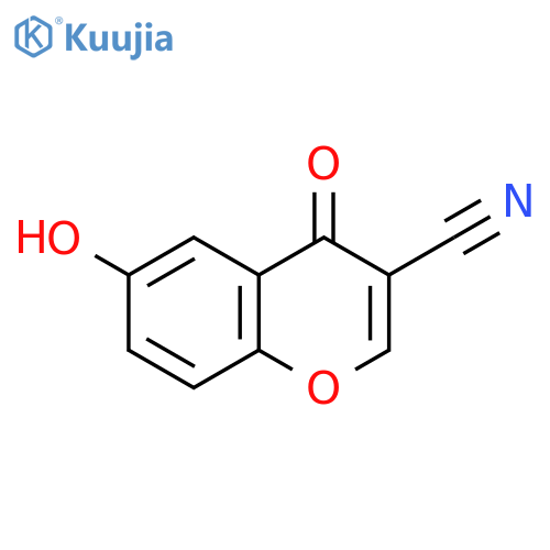 4H-1-Benzopyran-3-carbonitrile, 6-hydroxy-4-oxo- structure
