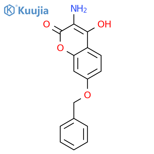 2H-1-Benzopyran-2-one, 3-amino-4-hydroxy-7-(phenylmethoxy)- structure