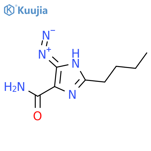 4H-IMIDAZOLE-5-CARBOXAMIDE, 2-BUTYL-4-DIAZO- structure