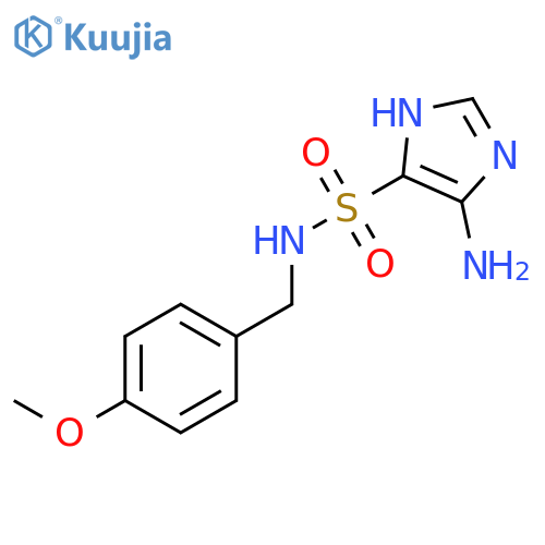 1H-IMIDAZOLE-4-SULFONAMIDE, 5-AMINO-N-[(4-METHOXYPHENYL)METHYL]- structure