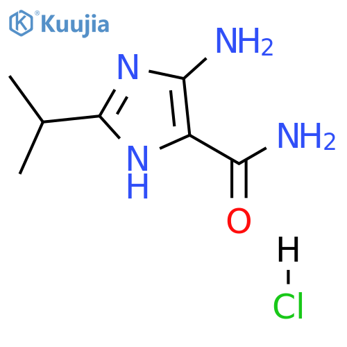 1H-Imidazole-4-carboxamide,5-amino-2-(1-methylethyl)-, hydrochloride (1:1) structure
