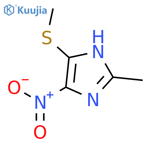1H-Imidazole, 2-methyl-4-(methylthio)-5-nitro- structure
