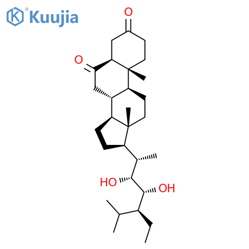 Stigmastane-3,6-dione, 22,23-dihydroxy-, (5a,22R,23R)- structure