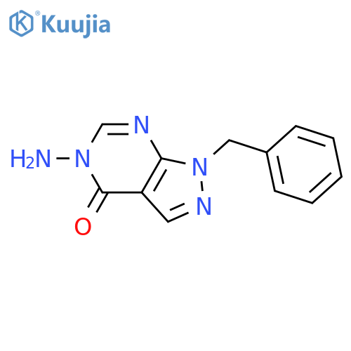 5-amino-1-benzyl-1H,4H,5H-pyrazolo[3,4-d]pyrimidin-4-one structure