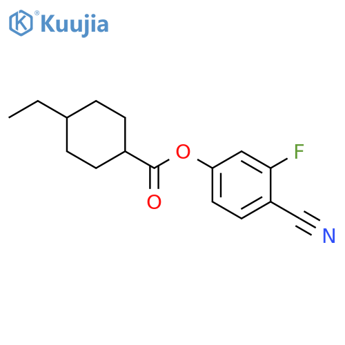4-Cyano-3-fluorophenyl trans-4-ethylcyclohexanecarboxylate structure