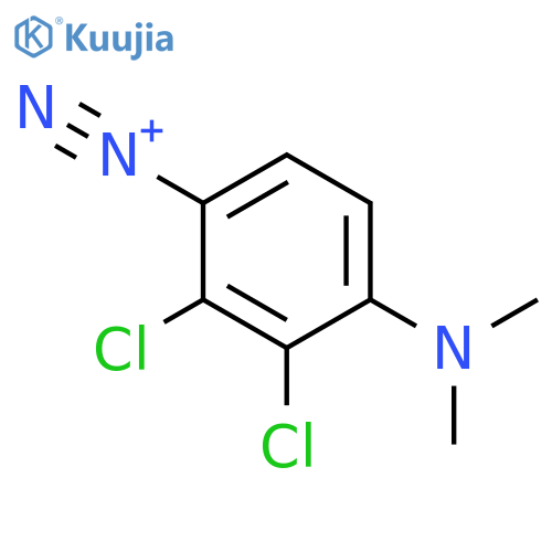 BENZENEDIAZONIUM, 2,3-DICHLORO-4-(DIMETHYLAMINO)- structure