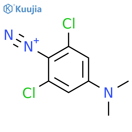 BENZENEDIAZONIUM, 2,6-DICHLORO-4-(DIMETHYLAMINO)- structure