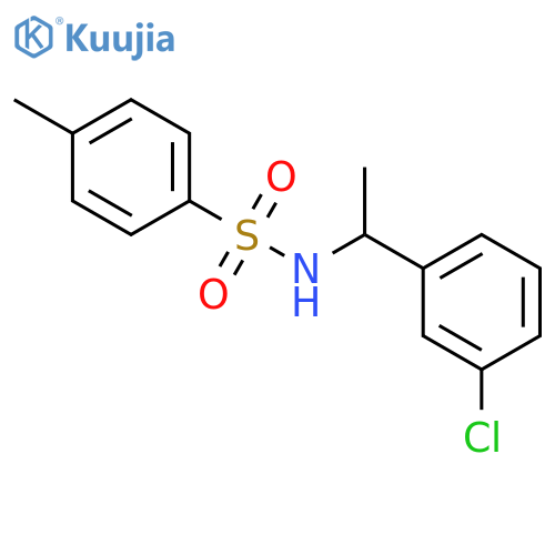 BENZENESULFONAMIDE, N-[1-(3-CHLOROPHENYL)ETHYL]-4-METHYL-, (+)- structure