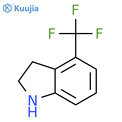 4-(trifluoromethyl)-2,3-dihydro-1H-indole structure