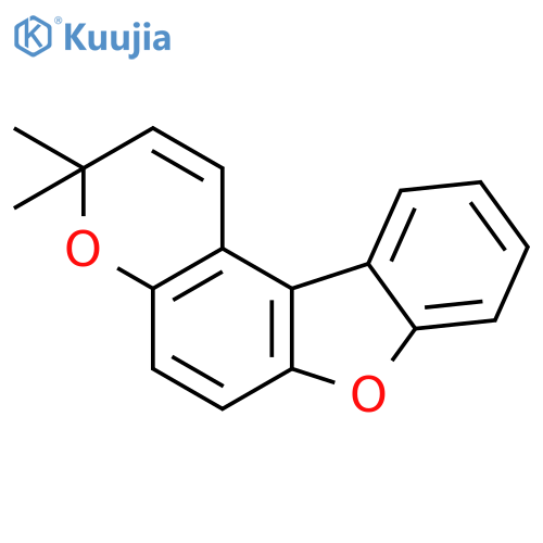 3H-BENZOFURO[3,2-F][1]BENZOPYRAN, 3,3-DIMETHYL- structure