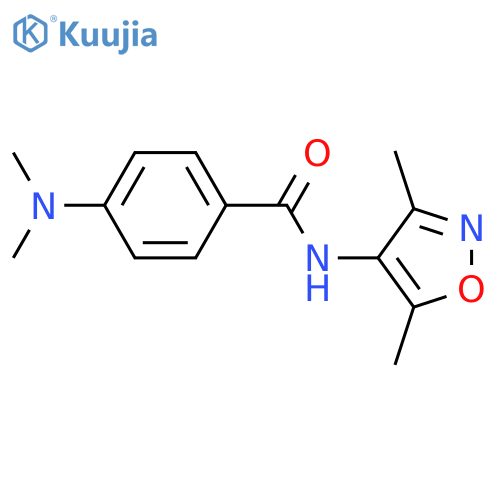 Benzamide, 4-(dimethylamino)-N-(3,5-dimethyl-4-isoxazolyl)- structure