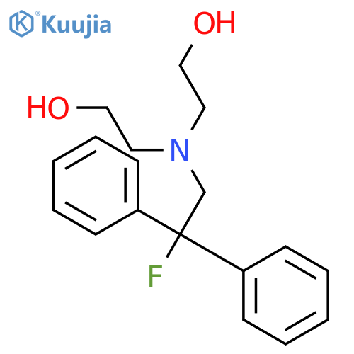 ETHANOL, 2,2'-[(2-FLUORO-2,2-DIPHENYLETHYL)IMINO]BIS- structure
