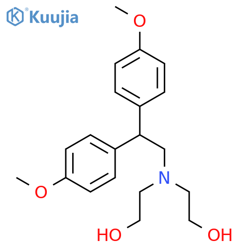 ETHANOL, 2,2'-[[2,2-BIS(4-METHOXYPHENYL)ETHYL]IMINO]BIS- structure