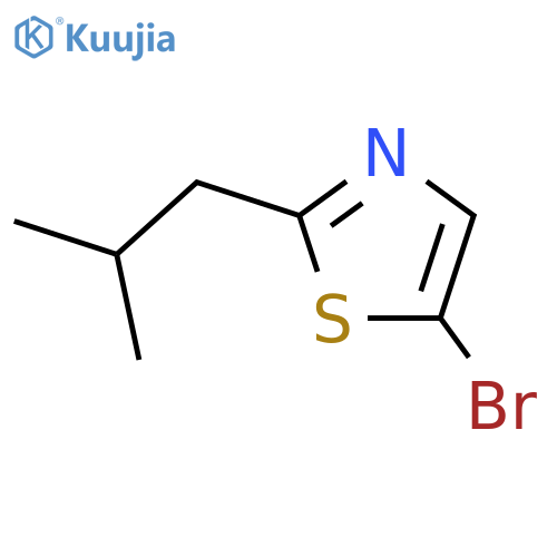 5-bromo-2-(2-methylpropyl)-1,3-thiazole structure